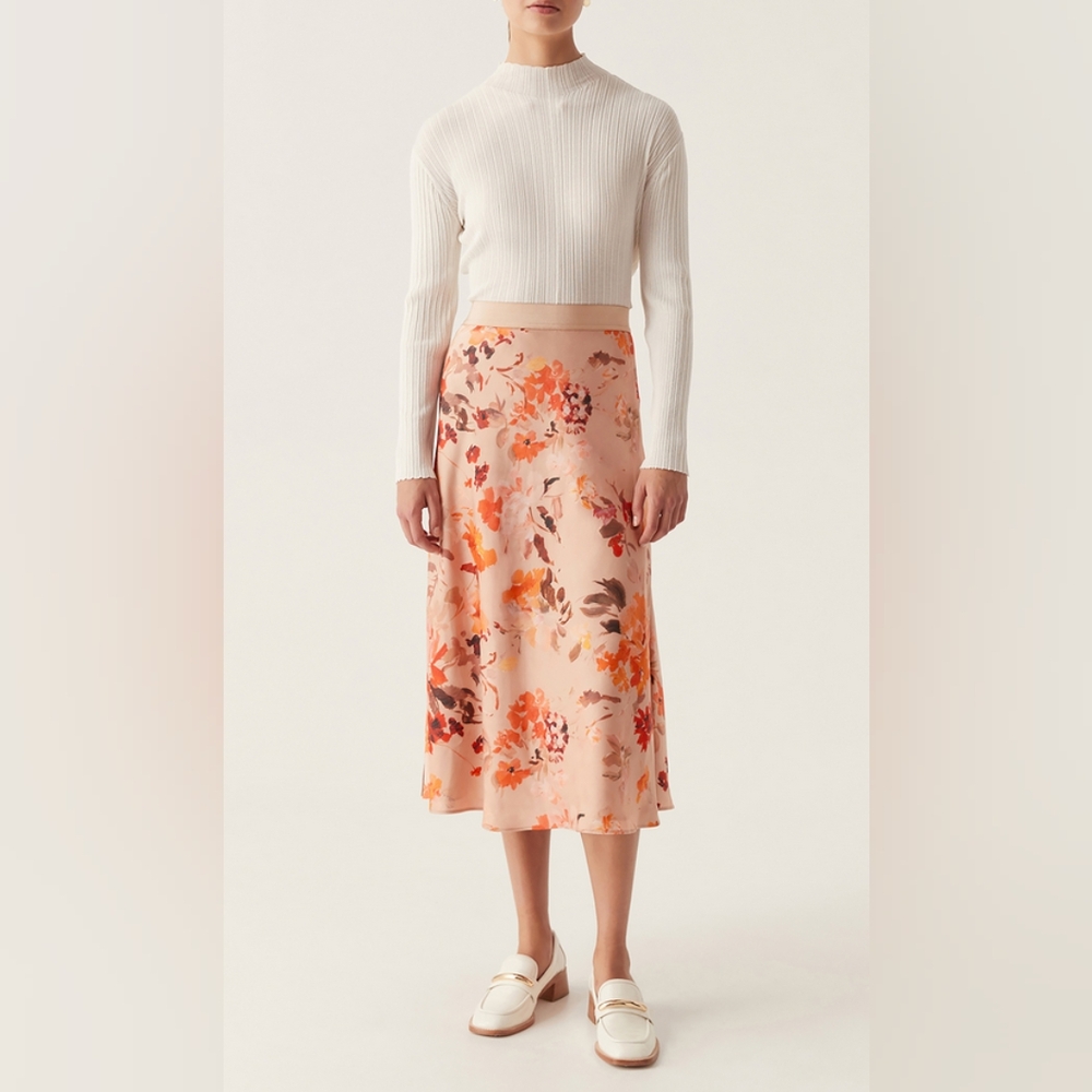 Aje Exurbia Floral Midi Skirt